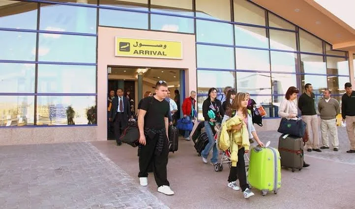 ARRIVAL-Ausgang am Flughafen Marsa Alam